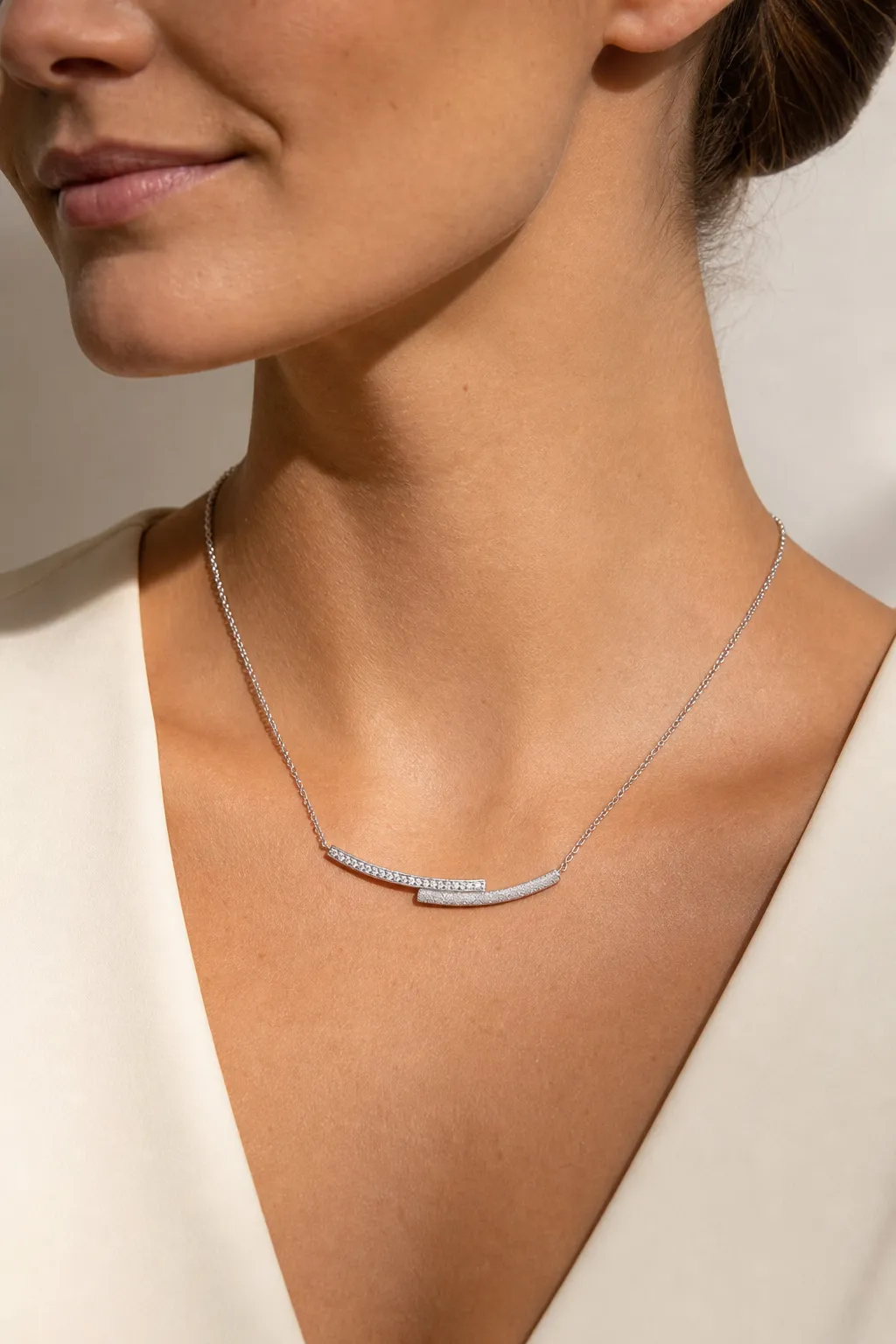 Collana Brera Silver indossato